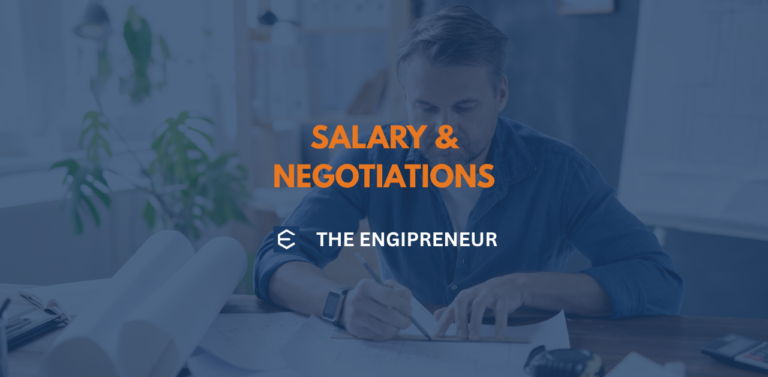 Engineer reviewing salary data on laptop to benchmark engineering compensation and market rate